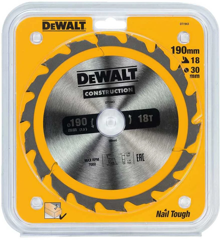Tarcza DEWALT diskinis pjūklas 190x30mmx18z