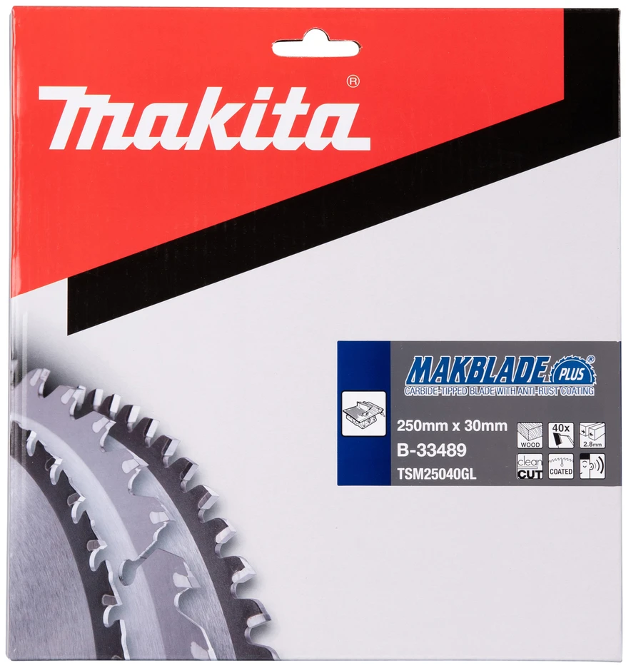 MAKITA DISKINIS PJŪKLAS 250x30x40z MAKBLADE PLUS MEDIENAI