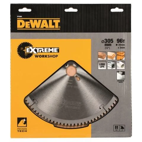 Pjovimo diskas medienai DeWalt; 305x3x30,0 mm; Z96; -5°