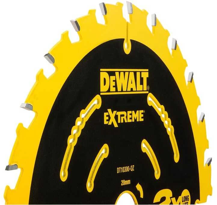 Pjovimo diskas DeWalt; 165x1,65x20,0 mm; Z24; 18°