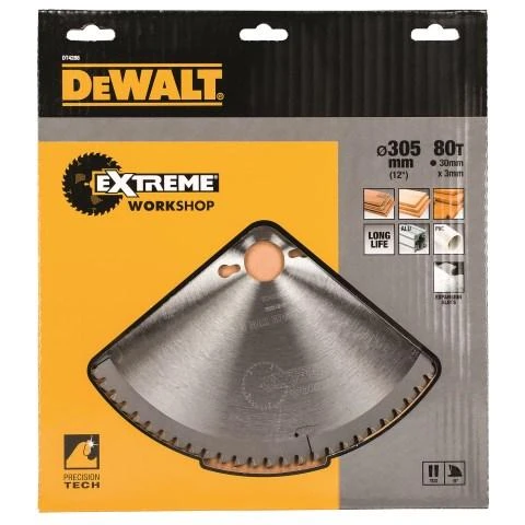 Pjovimo diskas medienai DeWalt; 305x3x30,0 mm; Z80; -5°