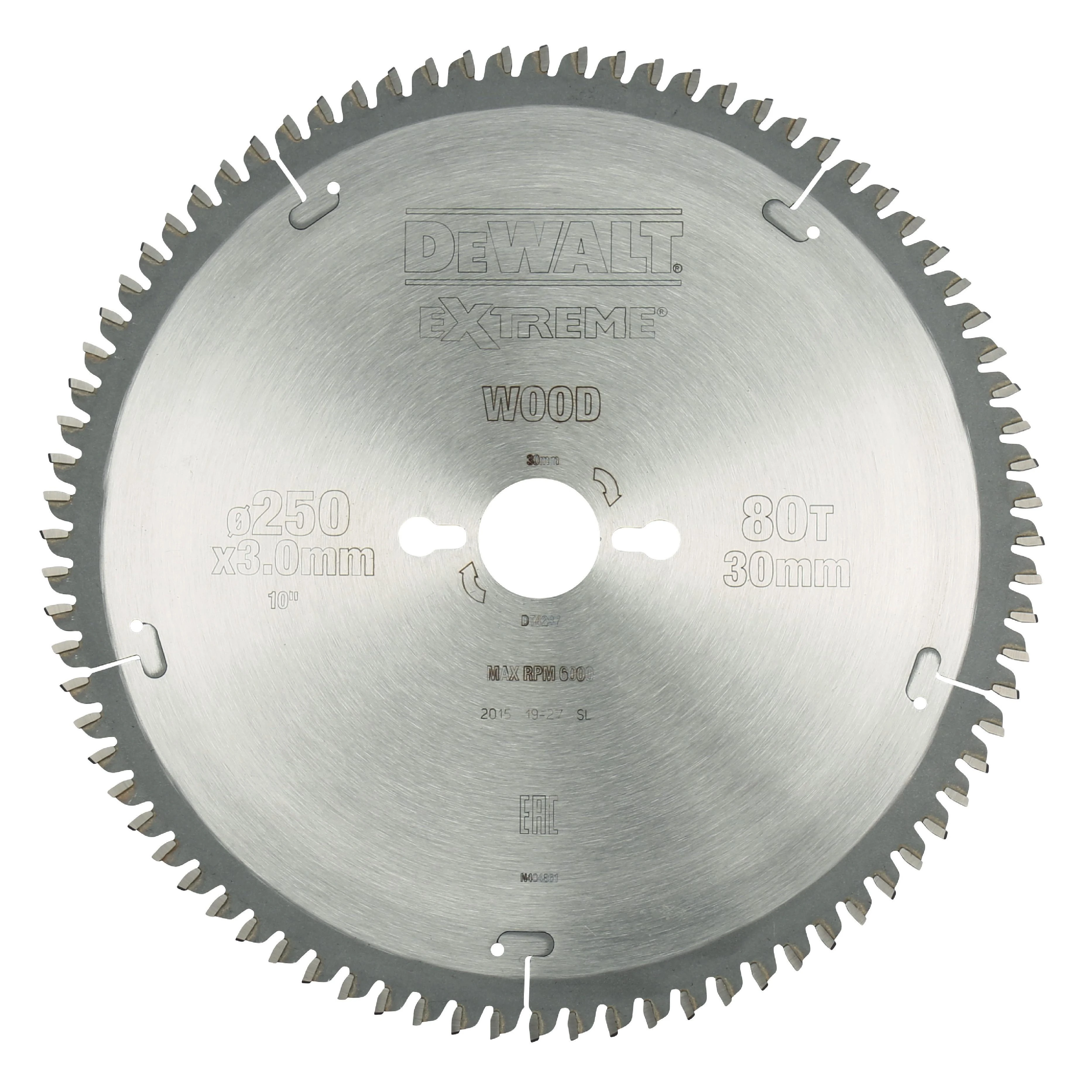 DEWALT diskinis pjūklas 250x30mmx80z