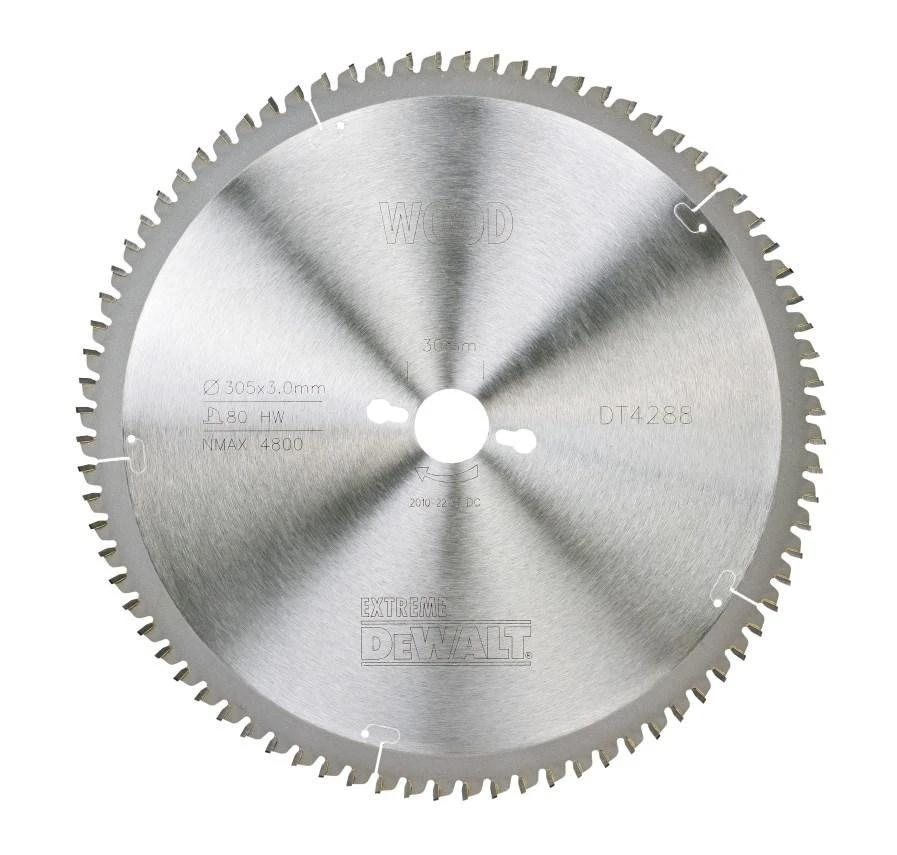 Pjovimo diskas medienai DeWalt; 305x3x30,0 mm; Z80; -5°