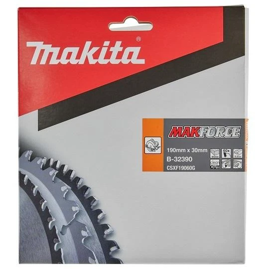 Pjovimo diskas Makita B-32390; 190x30 mm; Z60