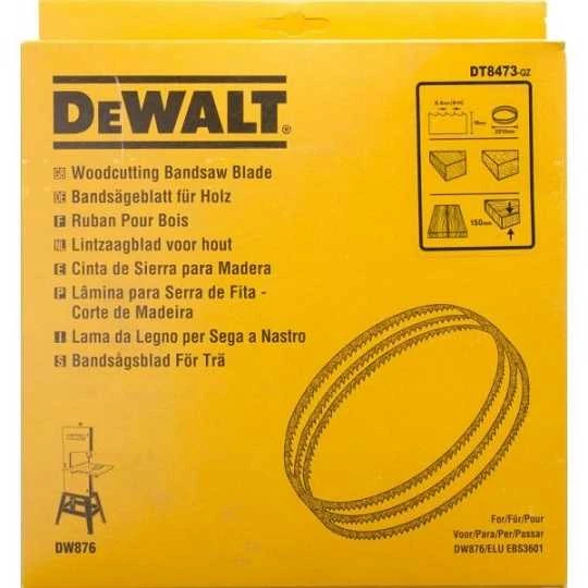 Juostinis pjūklas medienai ir plastikui pjauti, 4 dantys/colis, DW876 pjovimo mašinai, DeWalt [DT8473-QZ]