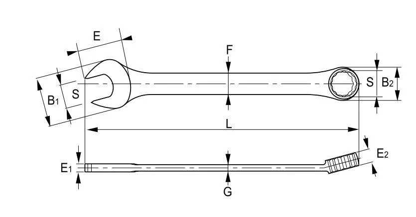 Kombinuotas raktas 30mm Irimo