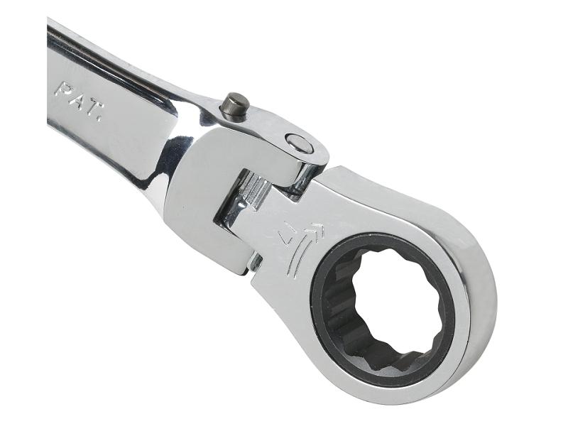 Bahco Kombinuotas terkšlinis reversinis raktas su lanksčia galva 41RM 8mm