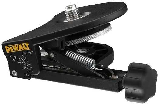 podstawa uchylna do lasera, 0-90°, gwint 5/8", DeWALT [DE0738-XJ]