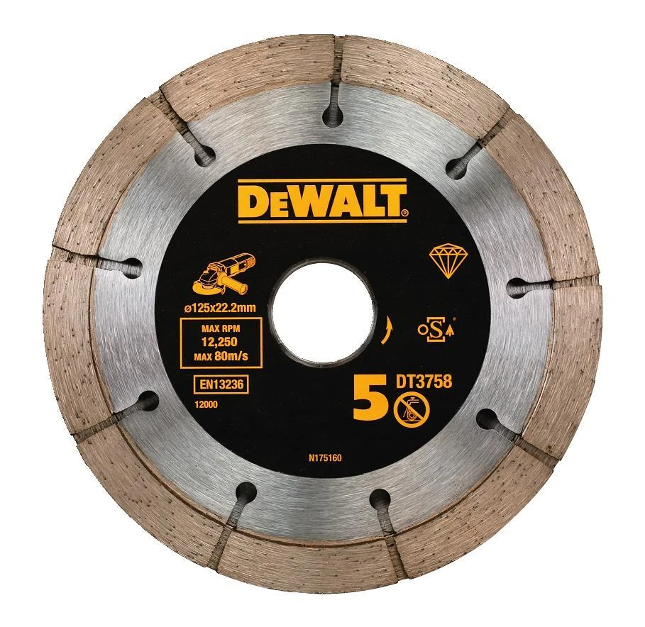 DeWALT deimantinis pjovimo diskas DT3758 125x6.3 mm