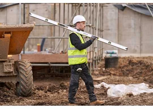 Stanley Poziomnica, „Fatmax Xtreme“ gulsčiukas su dėžine sija, 200 cm, 3 svareliai, 2 rankenos, 0,5 mm/m