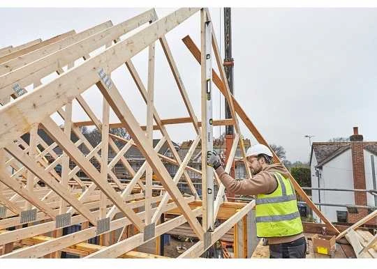Stanley Poziomnica, „Fatmax Xtreme“ gulsčiukas su dėžine sija, 200 cm, 3 svareliai, 2 rankenos, 0,5 mm/m