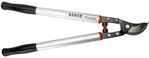 Bahco Profesionalios SUPER LIGHT serijos šakų žirklės specialia pjovimo galvos forma pritaikytos vaismedžiams ir medžiams genėti. Bendras ilgis 600 mm. Kerpa 45 mm.