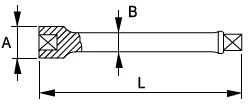 Smūginis prailgintojas 1/2" 125mm Irimo blisteryje