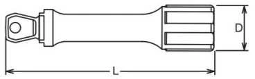 Ilgintuvas KOKEN 1/2" 75 mm