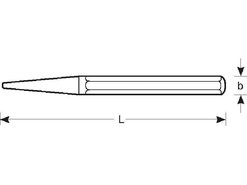 Bahco Centravimo kaltas 5x120mm