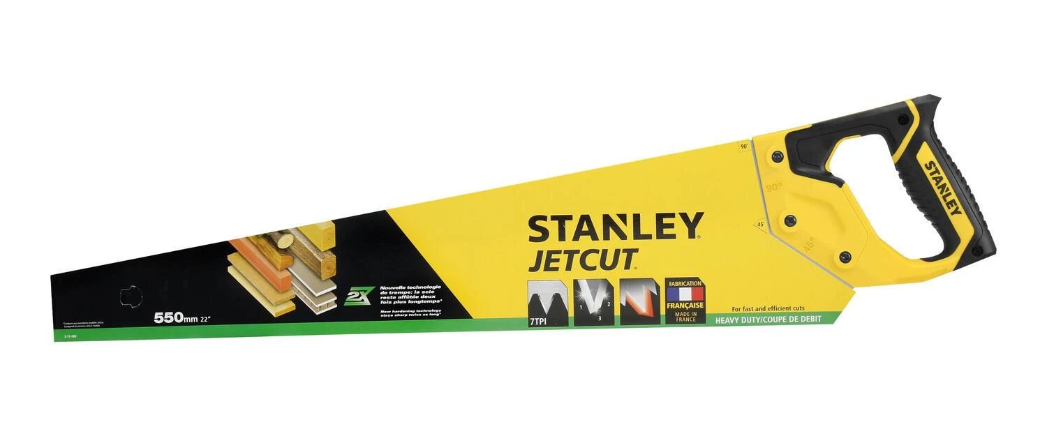 Rankinis pjūklas Stanley Dynagrip Jet-Cut SP; 550 mm medienai