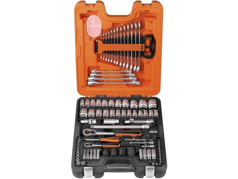 Bahco Galvučių, priedų ir raktų rinkinys 1/2" ir 1/4" 94 vnt
