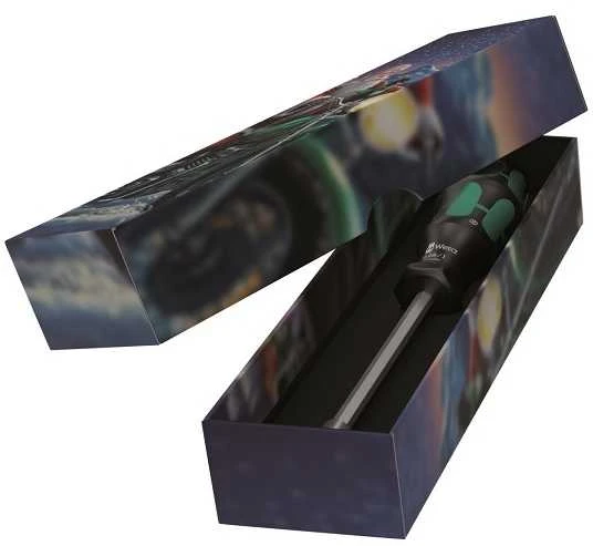 Atsuktuvo rankena su dėtuve 6 1/4 colio antgaliams, „Kraftform Kompakt 27 Set 1 Christmas 2025“, WERA [05135821001] kalėdinėje pakuotėje, dovana
