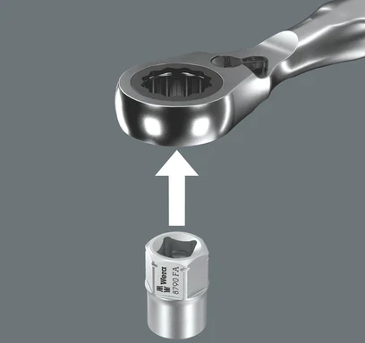 Rinkinys 11szt. nasadek sześciokątnych 1/4" su diskų įtaisu sześciokątnym 11 mm, rozmiary 4-13 mm, Zyklop Mini 2 w 1, Wera [05135021001]