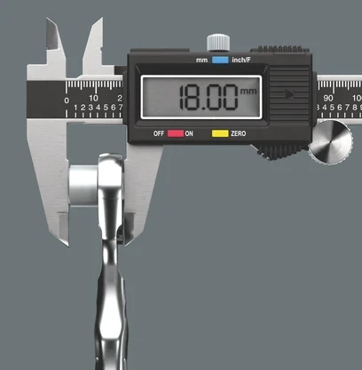Rinkinys 11szt. nasadek sześciokątnych 1/4" su diskų įtaisu sześciokątnym 11 mm, rozmiary 4-13 mm, Zyklop Mini 2 w 1, Wera [05135021001]