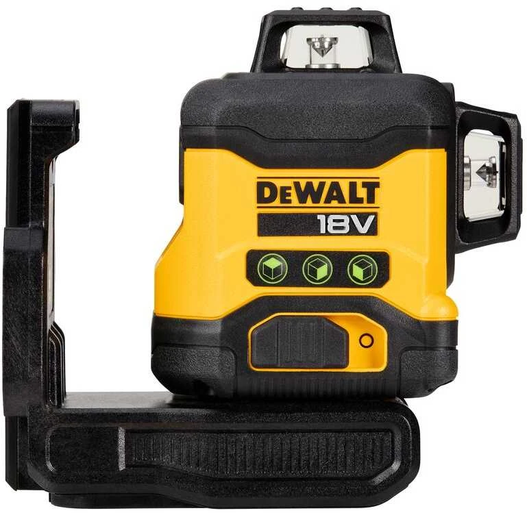 DeWALT 360° žalias kryžminis lazeris su laikikliu