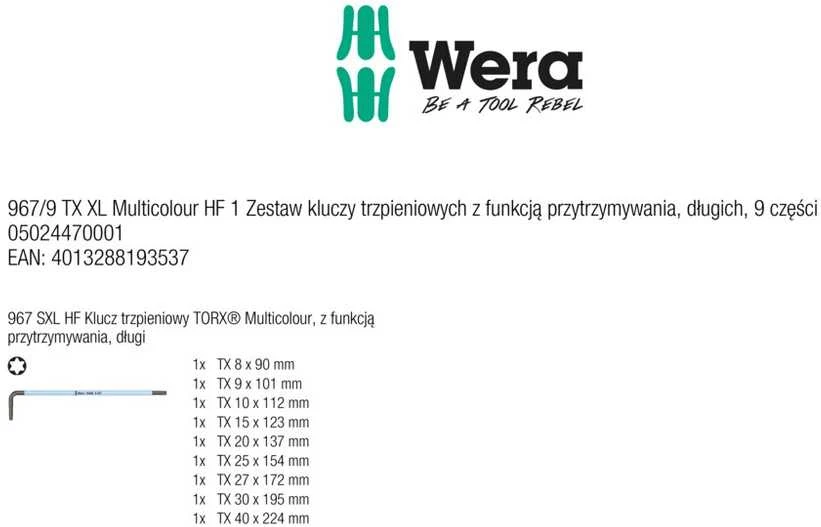 Antgalių komplektas Bit-Check 12 BiTorsion 1, 12vnt, Wera