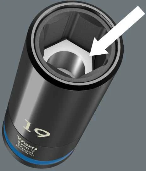 Wera Click-Torque C 3 automobilio ratų keitimo rinkinys, 1/2 colio, sukimo momentas 40–200 Nm