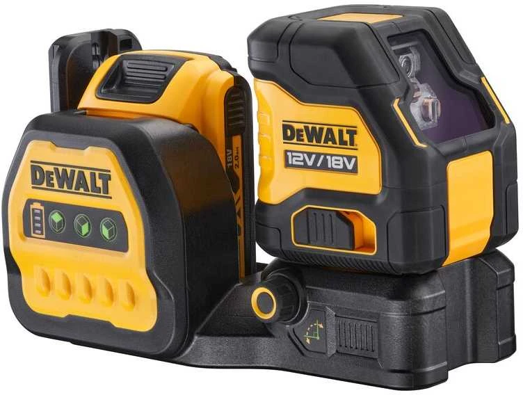 Dewalt kryžminių linijų lazeris DCE088D1G18, žalio spindulio, 12/18V, 1x2,0Ah