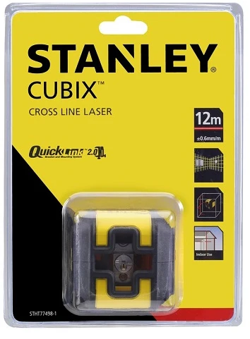 STANLEY lazerinis nivelyras Cubix, raudonas spindulys