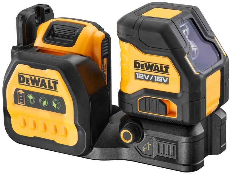 Dewalt kryžminių linijų lazeris DCE088D1G18, žalio spindulio, 12/18V, 1x2,0Ah