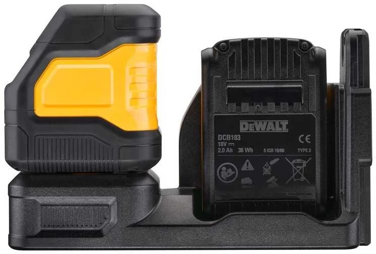 Dewalt kryžminių linijų lazeris DCE088D1G18, žalio spindulio, 12/18V, 1x2,0Ah