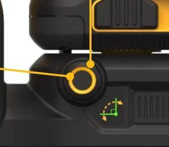 Dewalt kryžminių linijų lazeris DCE088D1G18, žalio spindulio, 12/18V, 1x2,0Ah