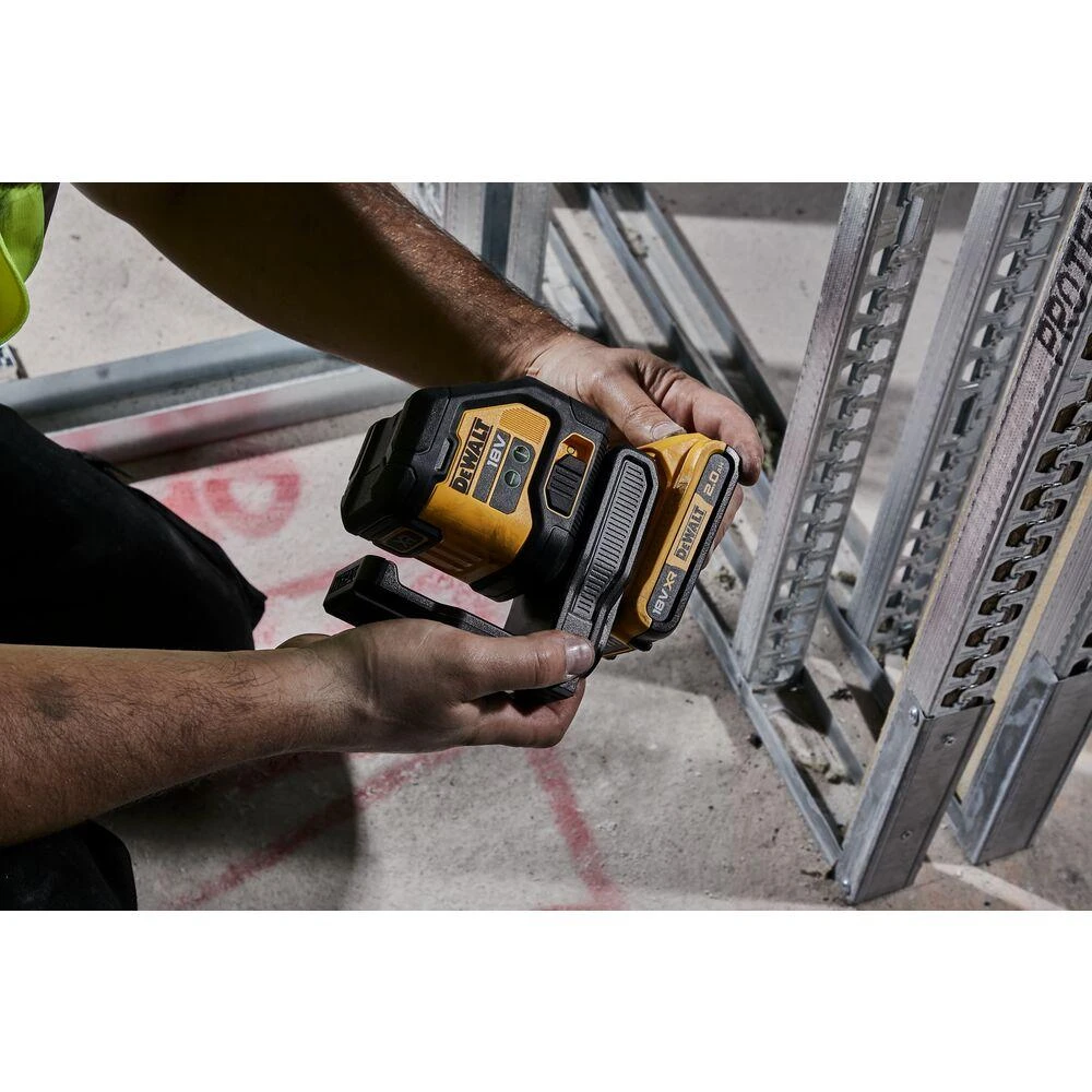 Kryžminis lazerinis nivelyras DeWalt DCLE34021D1-QW; 18 V; 1x2,0 Ah akum.