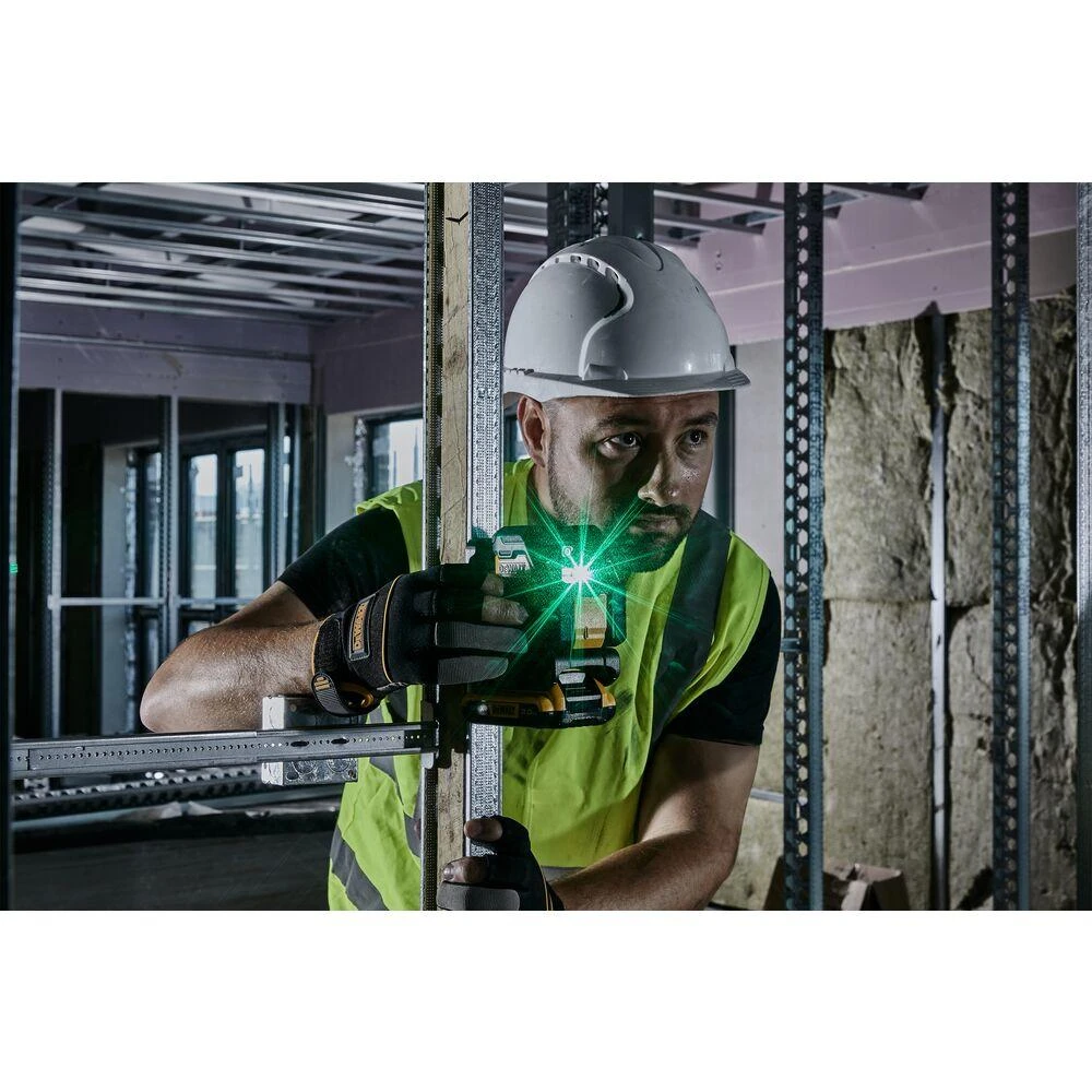 Kryžminis lazerinis nivelyras DeWalt DCLE34021D1-QW; 18 V; 1x2,0 Ah akum.