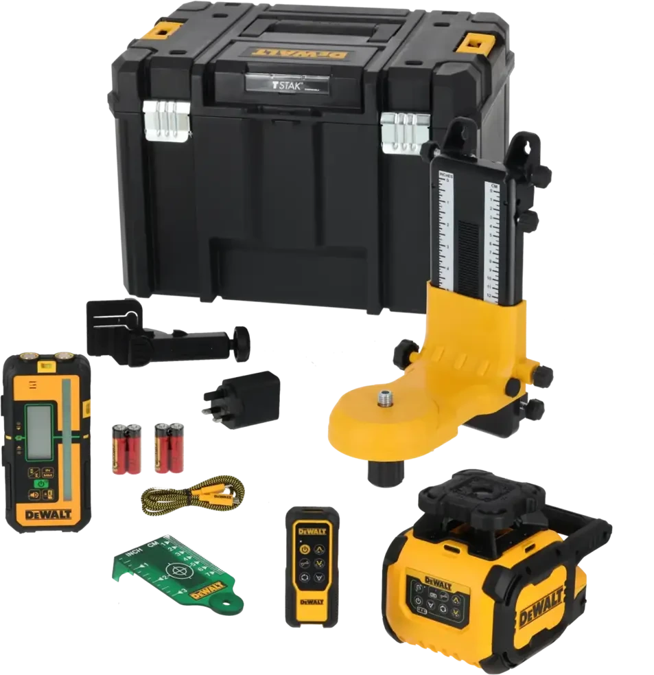 samopoziomujący laser sukamasis su wiązką žalia, USB-C, 40 m, DeWalt [DCLE15221GL-QW]