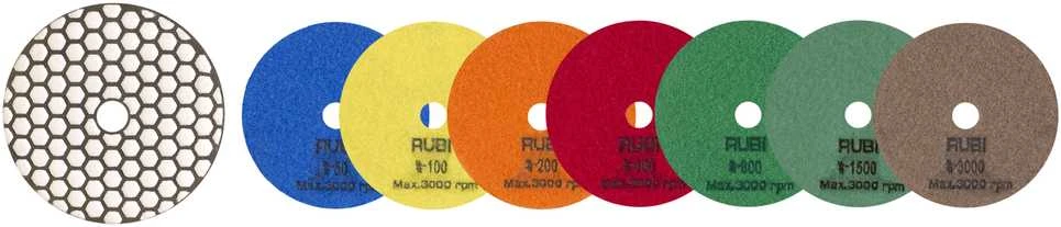 RUBI NAKŁADKA POLERSKA 100mm POŁYSKDO NABŁYSZCZANIA MA SUCHO