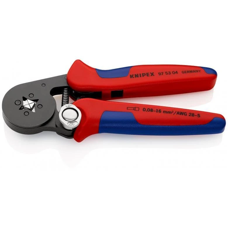 Laidų antgalių užspaudimo replės 0.08-10+16 mm², Knipex