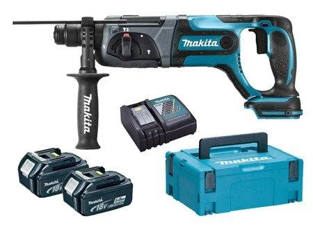 MAKITA akumuliatorinis perforatorius DHR241RTJ 18V 2J 2x5.0Ah