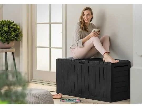 Daiktadėžė Keter MARVEL PLUS 270 L 17202622, antracito 230417