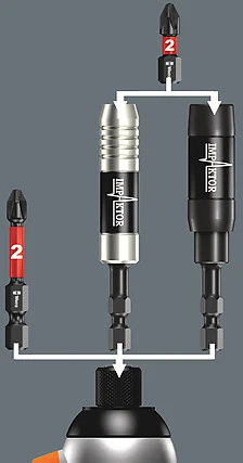 Antgalis Wera Impactor 851/4 IMP DC, 1 x PH2 x 50 mm, blisteryje