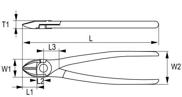 Šoninio kirpimo replės 140mm Irimo