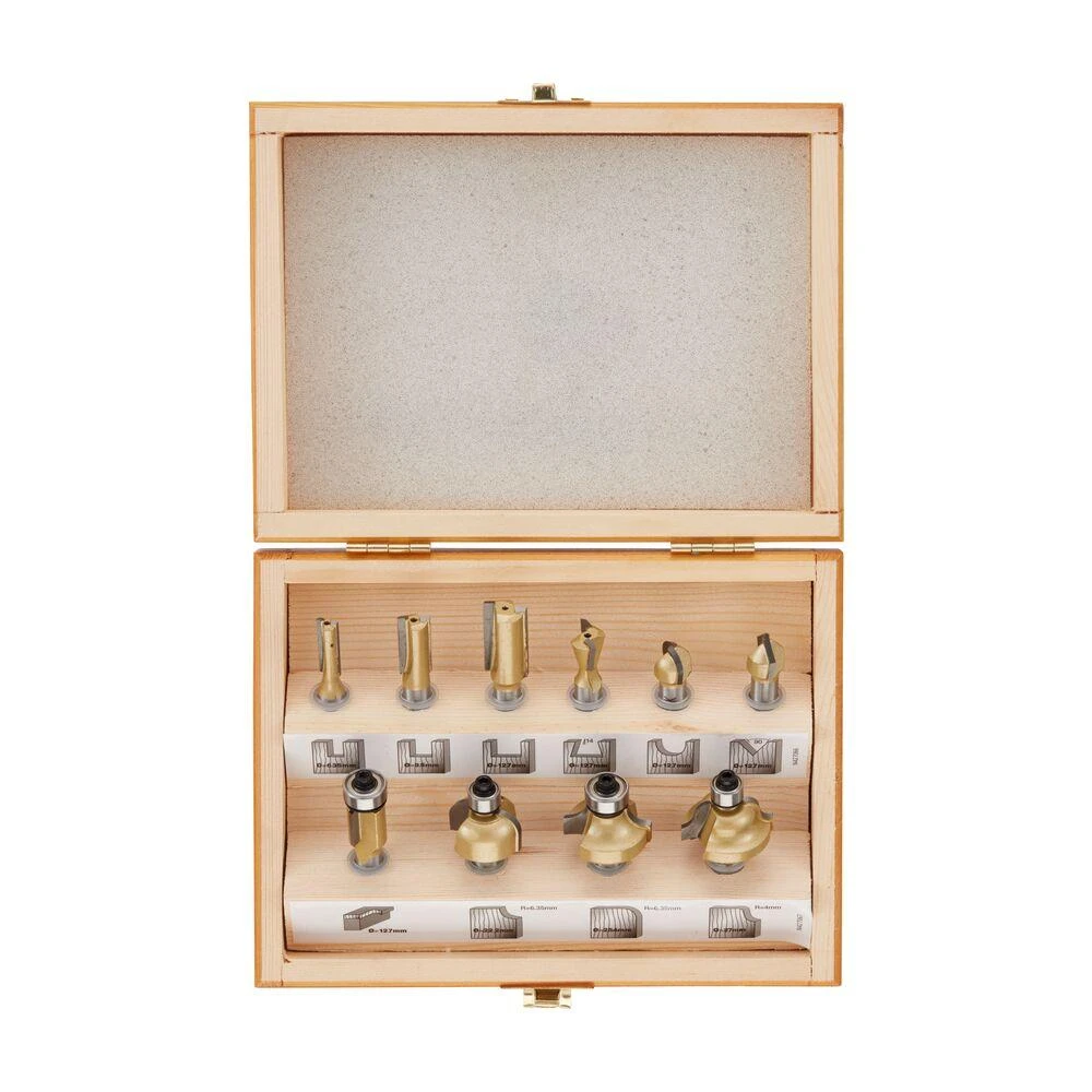 Grąžtas Stanley Frezų rinkinys TCT 10 PCE SET 8mm