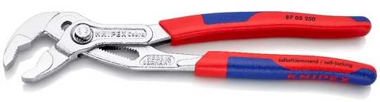 Replės COBRA, dvispalvės, chromuotos, 250 mm, Knipex