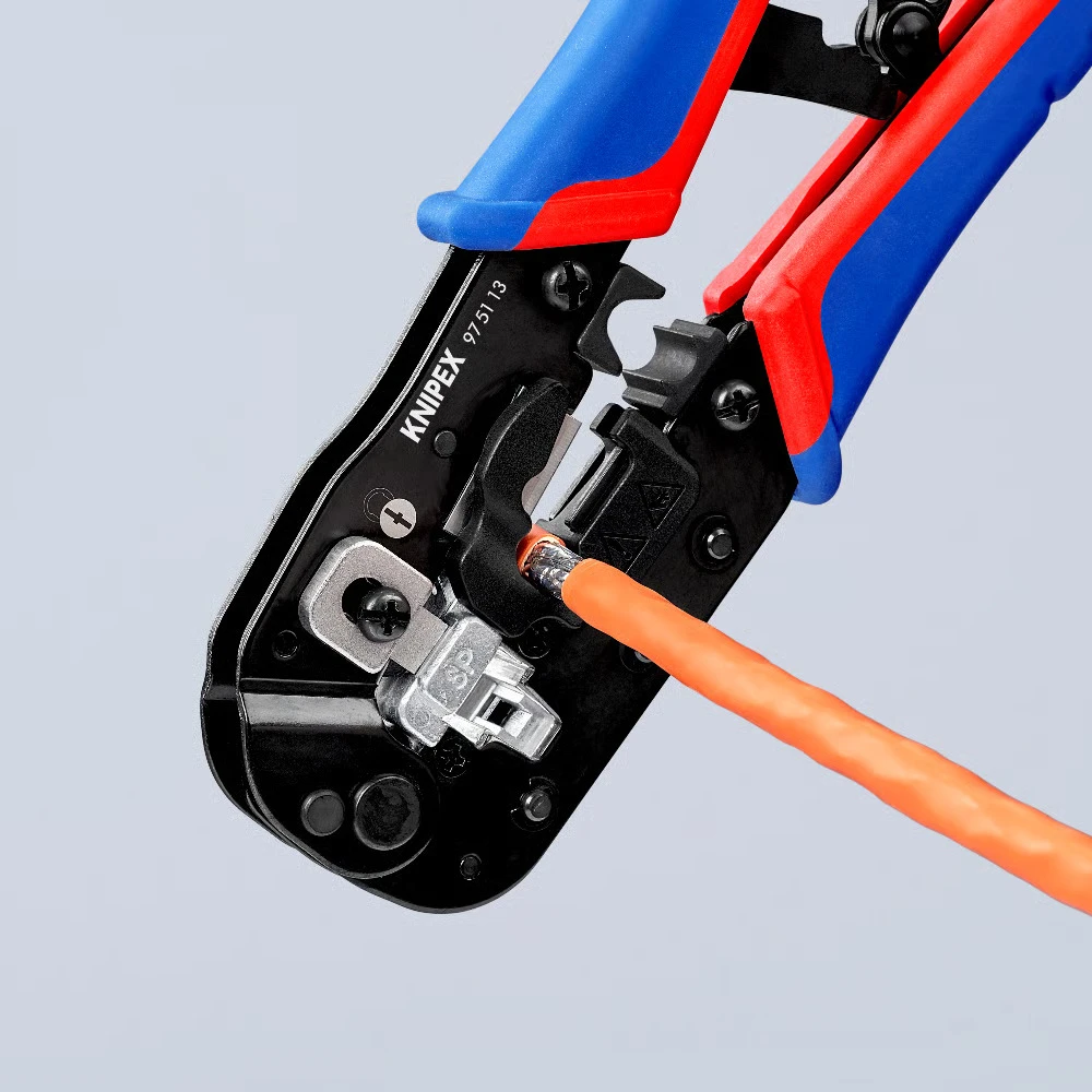 Užspaudimo replės RJ45 jungtims 97 51 13, Knipex