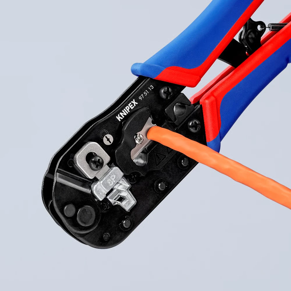 Užspaudimo replės RJ45 jungtims 97 51 13, Knipex