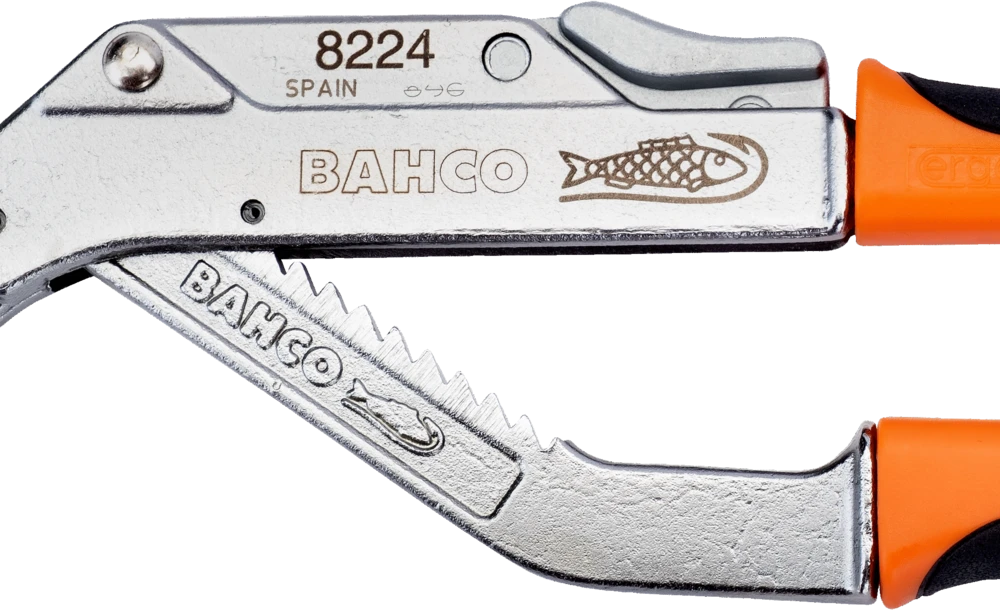 Reguliuojamos replės 250 mm, chromuotos, ERGO, BAHCO [8224C]