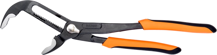 Reguliuojamos santechninės replės 200mm, max 50mm, greitas fiksavimas Bahco