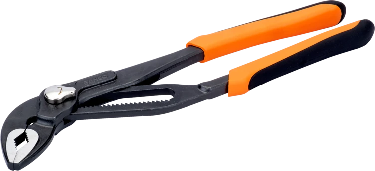 Reguliuojamos santechninės replės 200mm, max 50mm, greitas fiksavimas Bahco