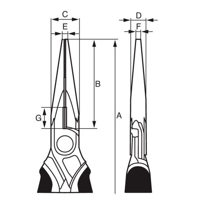 Replės Bahco ERGO™, prailgintos 140mm