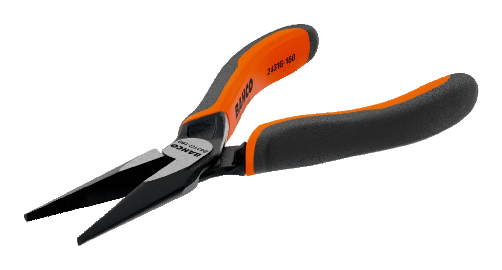 ilgos pusapvalės replės be pjovimo ašmenų 160 mm, Bahco [2431G-160]